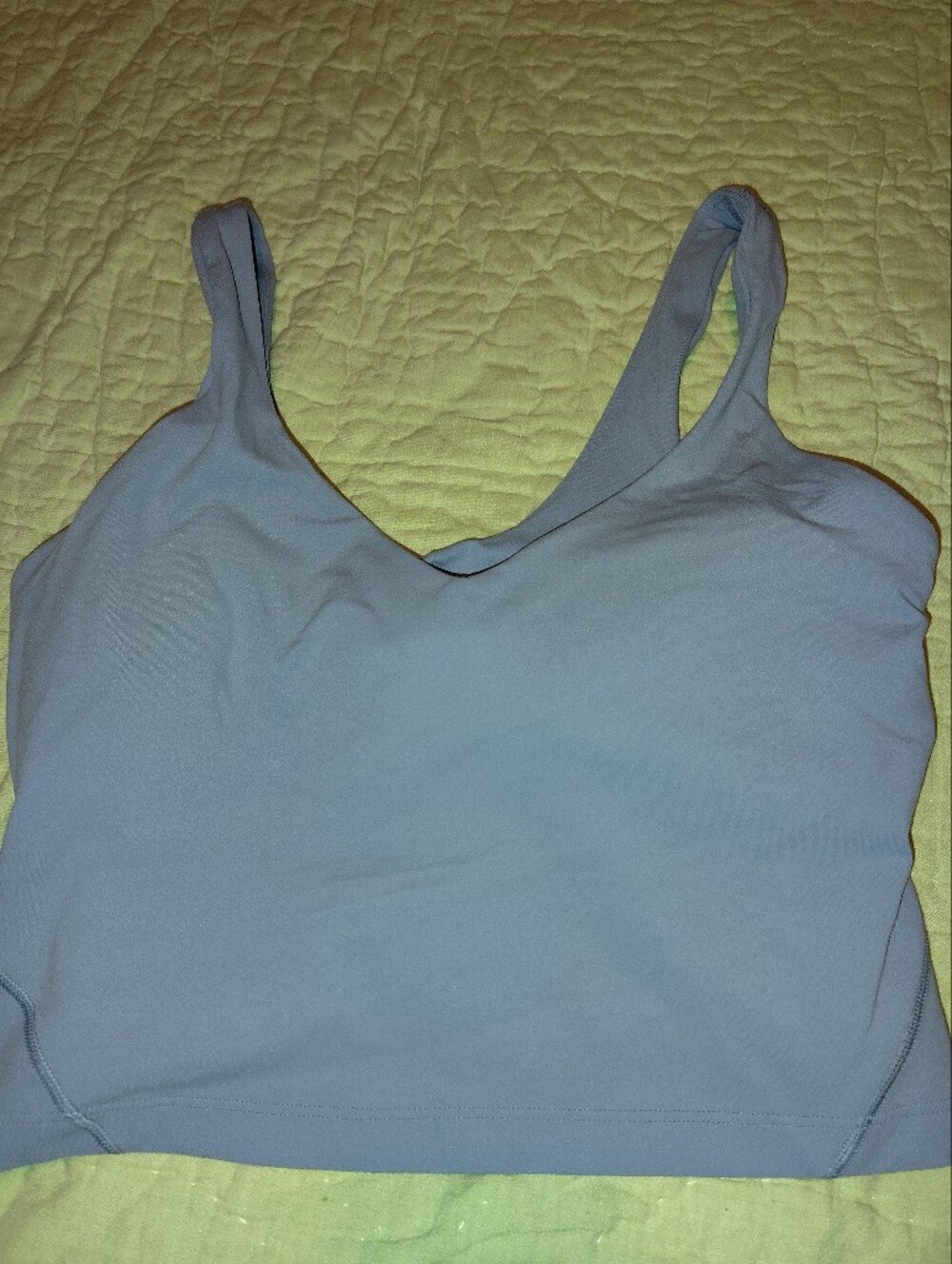 lululemon athletica Light Blue Racerback Crop Top